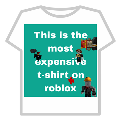 The most expensive t shirt on roblox thumbnail